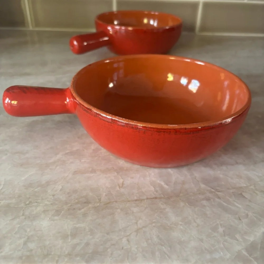 De Silva Terracotta Red Casserole Baking Serving Bowls  Made in Italy